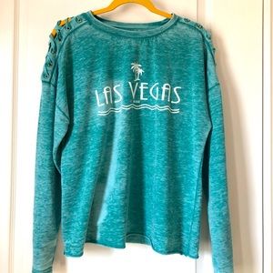 Las Vegas Soft faded Sweatshirt - XL